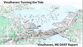 Vinalhaven Downtown, Resiliency concept drawing